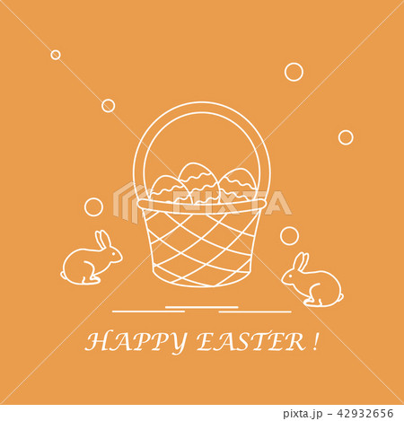 Cute vector illustration with symbols for Easter Cute vector illustration with symbols for Easter 42932656