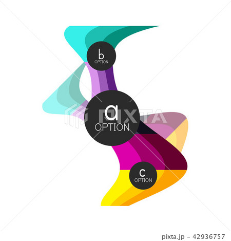 Abstract colorful geometric option infographics design template with sample abc options. Abstract 42936757