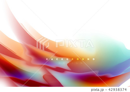 Holographic paint explosion design, fluid colors flow, colorful storm. Liquid mixing colours motion 42938374