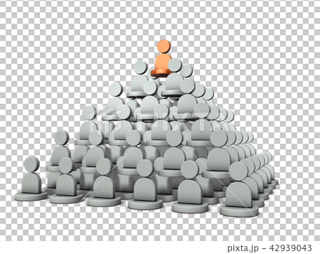 組織の階層構造を表すアブストラクト3DCG 組織の階層構造を表すアブストラクト3DCG 42939043