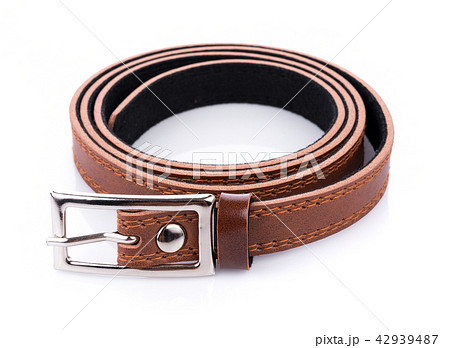 leather with seam, belt background 42939487