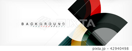 Vector circular geometric abstract background 42940498