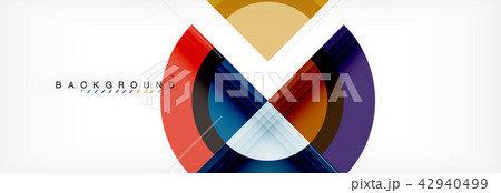 Vector circular geometric abstract background 42940499