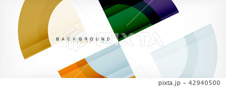 Vector circular geometric abstract background 42940500
