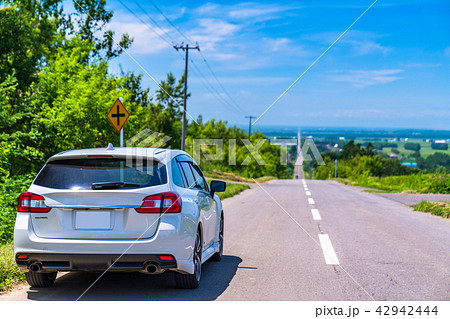 《北海道》天に続く道・ドライブイメージ 《北海道》天に続く道・ドライブイメージ 42942444
