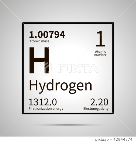 Hydrogen chemical element icon 42944574