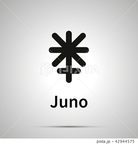 Juno astronomical sign, simple icon 42944575