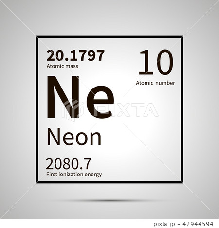 Neon chemical element icon 42944594