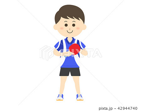 卓球選手のイラスト素材