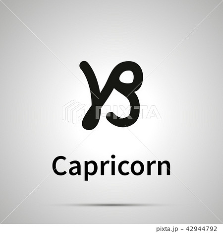 Capricorn astronomical sign, simple icon Capricorn astronomical sign, simple icon 42944792