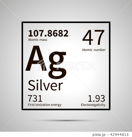 Silver chemical element icon Silver chemical element icon 42944813
