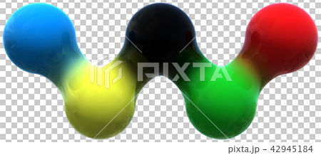 CG 3D例證3D元形狀5球形5種顏色奧林匹克圖像剪報 CG 3D例證3D元形狀5球形5種顏色奧林匹克圖像剪報 42945184