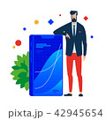 Smartphone with the chart of success. 42945654