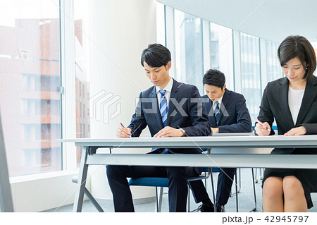 ビジネスマン、講習会、テスト 42945797