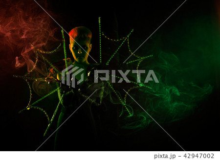 Halloween witch with spider web Halloween witch with spider web 42947002