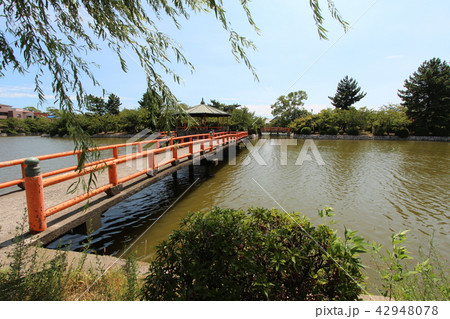 桑名城址九華公園の写真素材