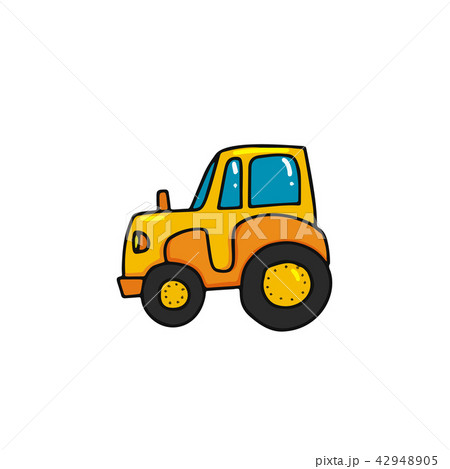 cartoon tractor icon cartoon tractor icon 42948905