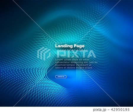 Neon glowing background for landing page 42950193