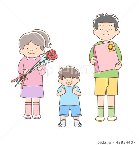 お祝い_全身_子ども3人 お祝い_全身_子ども3人 42954407