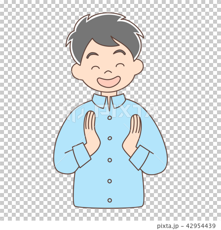 插图素材: 拍手_腰上_爸爸