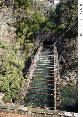 大月市 桂川渓谷 八ツ沢発電所一号水路橋 大月市 桂川渓谷 八ツ沢発電所一号水路橋 42957810
