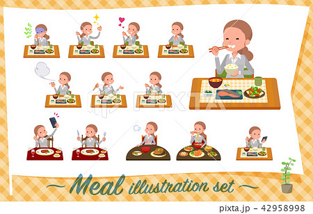 flat type Behind knot hair women_Meal flat type Behind knot hair women_Meal 42958998