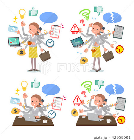 flat type Behind knot hair women_mulch task 42959001