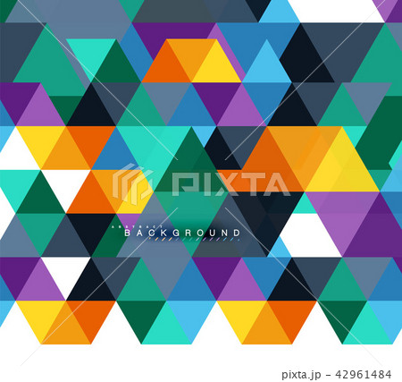 Multicolored triangles abstract background, mosaic tiles concept 42961484