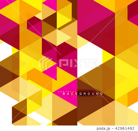 Multicolored triangles abstract background, mosaic tiles concept 42961492