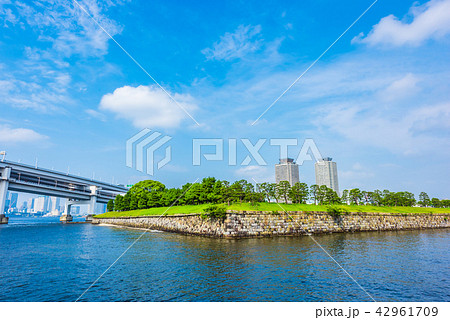 水上バスから見た台場公園 水上バスから見た台場公園 42961709