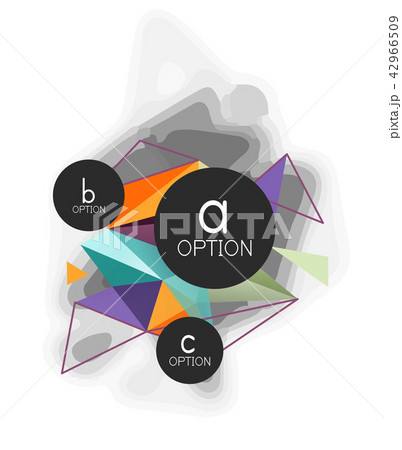 Vector triangle abstract background, low poly concept 42966509