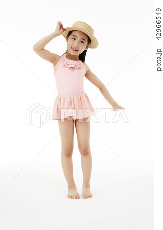 子供 麦わら帽子 水着 42966549