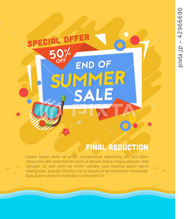 Summer sale banner vector illustration 42966690