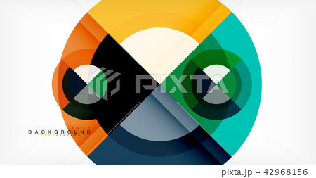 Vector circle abstract background 42968156