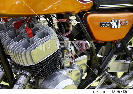 カワサキ マッハ400SS サイドカバーエンブレム セット 当時品｜オートバイ