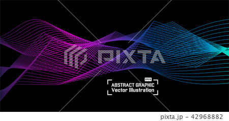 Bright wave vector background for business Bright wave vector background for business 42968882