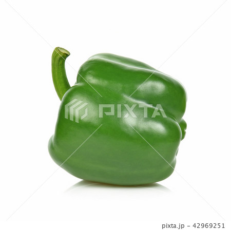 Green pepper isolated on the white background. Green pepper isolated on the white background. 42969251
