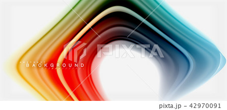 Rainbow fluid colors abstract background twisted liquid design, colorful marble or plastic wavy Rainbow fluid colors abstract background twisted liquid design, colorful marble or plastic wavy 42970091