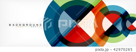 Vector circular geometric abstract background 42970265