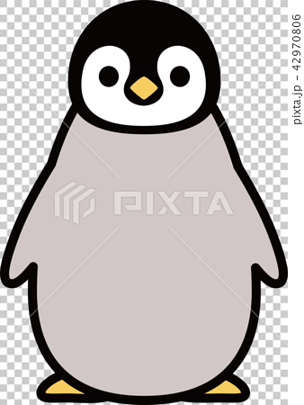 Emperor Penguin S Child Front Stock Illustration