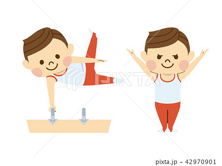 体操する男性 42970901