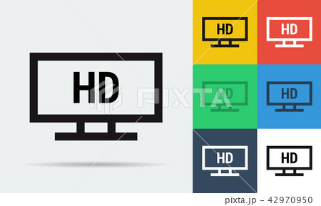 Full HD monitor icon 42970950