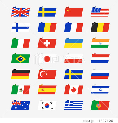 simple country flags