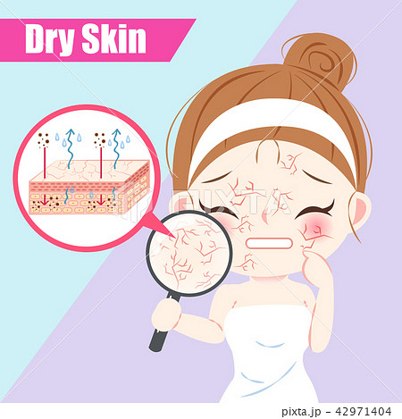 woman with dry skin concept 42971404