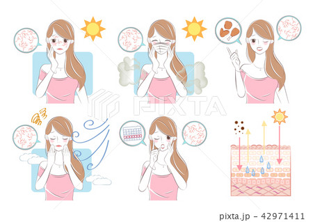 woman with dry skin concept woman with dry skin concept 42971411