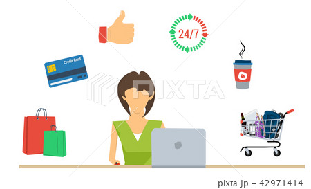 Online shopping for woman - concept 42971414