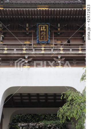 雨の江ノ島、江島神社瑞心門 42972823