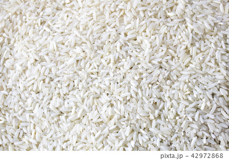 White rice; rice groats; rice grains background 42972868