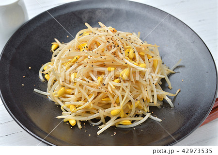 大豆もやしの炒め物 節約料理 時短料理 家庭料理 簡単レシピ シンプル料理 野菜料理 の写真素材 大豆もやしの炒め物 節約料理 時短料理 家庭料理 簡単レシピ シンプル料理 野菜料理 の写真素材