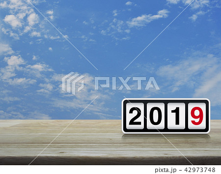Business happy new year 2019 concept Business happy new year 2019 concept 42973748